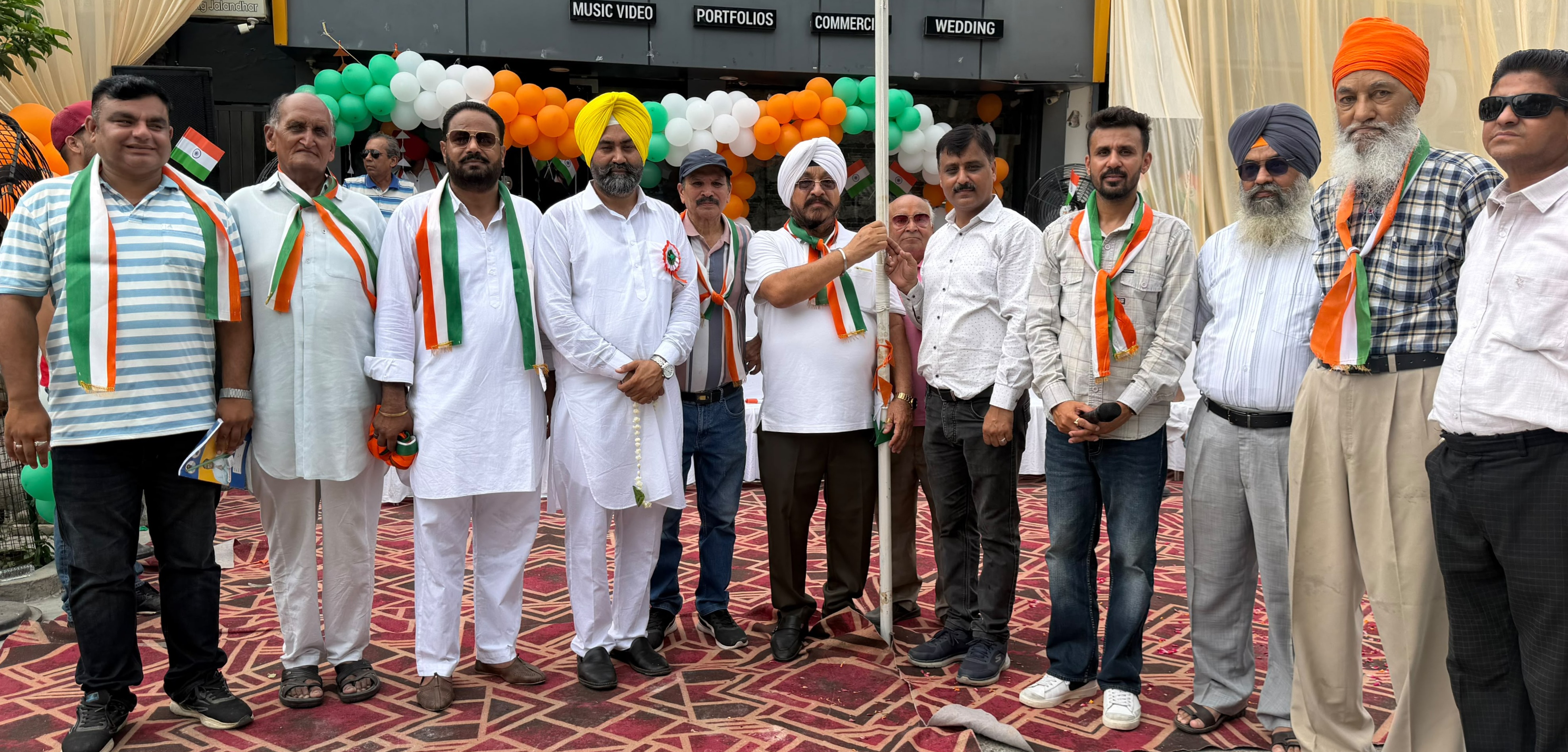 लाडोवाली रोड शॉपकीपर्स एसोसिएशन ने धूमधाम से मनाया 80वां स्वतंत्रता दिवस