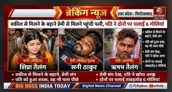 उत्तर प्रदेश के फिरोजाबाद में सनसनीखेज वारदात